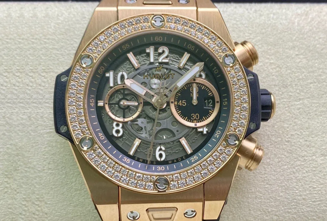 Hublot BIG BANG 421.OX.1180.RX.1104 ZF Factory 1:1 Best Edition Replica Watch Diamond-Set Bezel